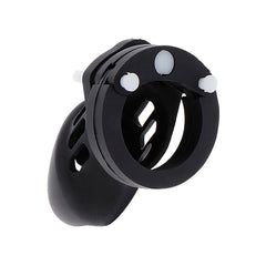 HIDDEN DESIRE - EXTREME CHASTITY SILICONE CAGE SIZE S BLACK