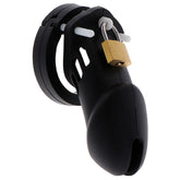 HIDDEN DESIRE - EXTREME SILICONE CHASTITY COCK SIZE L BLACK