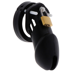 HIDDEN DESIRE - EXTREME SILICONE CHASTITY COCK SIZE L BLACK