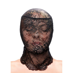 NS NOVELTIES - FETISH & FASHION BLACK LACE HOOD