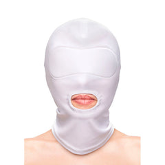 NS NOVELTIES - FETISH & FASHION WHITE NYLON HOOD BOCA
