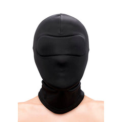 NS NOVELTIES - FETISH & FASHION BLACK NYLON ZIPPED HOOD