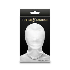 NS NOVELTIES - FETISH & FASHION WHITE NYLON ZIPPED HOOD