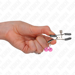 KINK - PINK DOUBLE BELL NOSE CLIP 6 CM