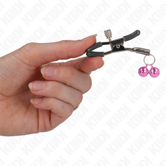 KINK - PINK DOUBLE BELL NOSE CLIP 6 CM