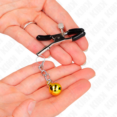 KINK - GOLD JINGLE BELL PENDANT TWEEZERS 6 CM