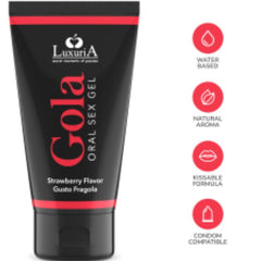 INTIMATELINE LUXURIA - STRAWBERRY FLAVOR ORAL SEX GEL 50 ML