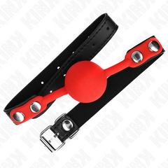 KINK - RED SILICONE BALL GAG 4 CM 60 x 2 CM