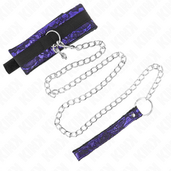 KINK - SHORT VELVET LACE NECKLACE WITH 105 CM BELT WITH NYLON DEFECT 44 X 5.5 CM