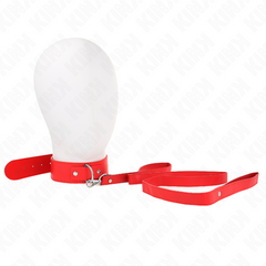 KINK - NECKLACE WITH BELT 116 CM ADJUSTABLE RED STRAP 32-50 CM X 8 CM