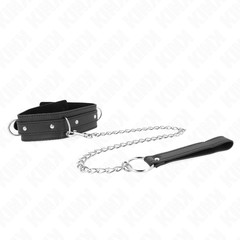 KINK - COLLAR WITH LEASH 65 CM 3 RINGS MODEL 1 ADJUSTABLE 38-49 CM X 5 CM