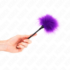 KINK - PURPLE TICKLING FEATHERS USED IN BONDAGE KIT 27 CM