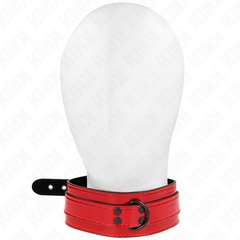 KINK - ADJUSTABLE NECKLACE RED WINE 37.5-49.5 CM X 5 CM