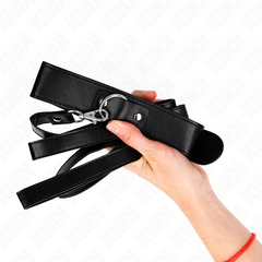 KINK - NECKLACE WITH BELT 116 CM ADJUSTABLE BLACK STRAP 32-50 CM X 8 CM