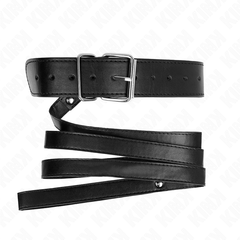 KINK - NECKLACE WITH BELT 116 CM ADJUSTABLE BLACK STRAP 32-50 CM X 8 CM