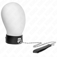 KINK - NECKLACE WITH BELT 65 CM WITH WIDE BLACK ADJUSTABLE STRAP 33.5-41 CM X 5 CM