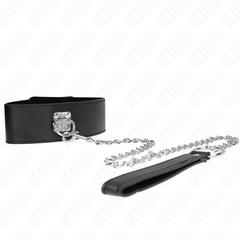 KINK - NECKLACE WITH BELT 65 CM WITH WIDE BLACK ADJUSTABLE STRAP 33.5-41 CM X 5 CM