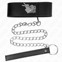 KINK - NECKLACE WITH BELT 65 CM WITH WIDE BLACK ADJUSTABLE STRAP 33.5-41 CM X 5 CM