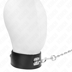 KINK - NECKLACE WITH BELT 65 CM WITH WIDE BLACK ADJUSTABLE STRAP 33.5-41 CM X 5 CM