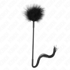 KINK - SILICONE WHIP WITH FEATHERS FOR TICKLING 47 CM