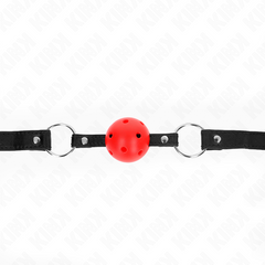 KINK - HOLLOW RED BALL HARD 4.5 CM GAG MODEL 1 63.5 X 2 CM