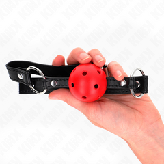 KINK - HOLLOW RED BALL HARD 4.5 CM GAG MODEL 1 63.5 X 2 CM
