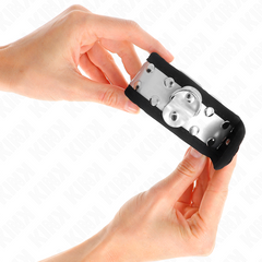 KINK - BLACK/SILVER THIN WRIST 30 X 4 CM