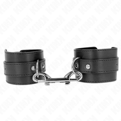 KINK - WRIST RESTRAINTS - SINGLE RIVET ROW AND LARGE BLACK ADJUSTABLE BUCKLE 17-28 CM X 5 CM