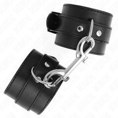 KINK - WRIST RESTRAINTS - SINGLE RIVET ROW AND LARGE BLACK ADJUSTABLE BUCKLE 17-28 CM X 5 CM