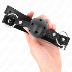 KINK - HOLLOW BLACK HARD BALL 4.5 CM GAG MODEL 1 63.5 X 2 CM