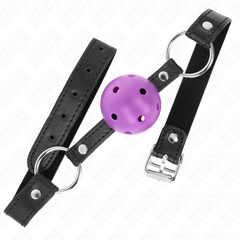 KINK - HARD PURPLE HOLLOW BALL 4.5 CM GAG 63.5 X 2 CM