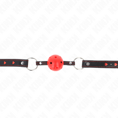 KINK - HARD HOLLOW RED BALL GAG MODEL 2 65 x 2.5 CM