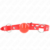 KINK - TPE BALL GAG 4 CM WITH RED LOCK 60 x 2 CM