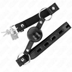 KINK - BLACK TPE BALL GAG 4 CM 60 x 2 CM