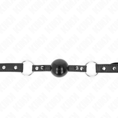 KINK - 4 CM BALL GAG WITH RIVET TIP AND SNAP LOCK 65 x 2 CM