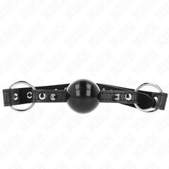 KINK - 4 CM BALL GAG WITH RIVET TIP AND SNAP LOCK 65 x 2 CM