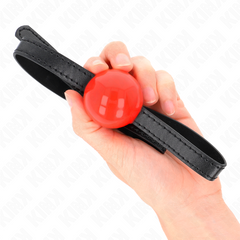 KINK - RED SIMPLE BALL GAG 4 CM 65 x 1.5 CM