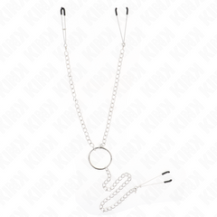 KINK - TRIPLE NIPPLE AND CLITORIS CLAMPS WITH CHAIN MODEL 1