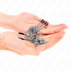 KINK - TRIPLE NIPPLE AND CLITORIS CLAMPS WITH CHAIN MODEL 1