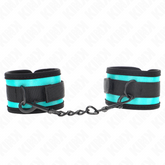 KINK - GANCHO E LOOP NYLON BIND PULSO PRETO-AZUL AJUSTÁVEL 18-32 CM X 5 CM