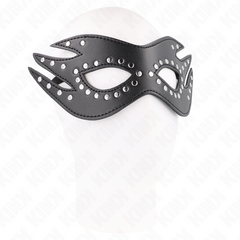 KINK - LEATHER MASK WITH RIVETS MODEL 3 26 x 9.5 CM