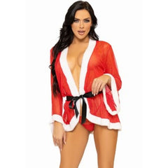 LEG AVENUE - RED SANTA CLAUS SEXY CHRISTMAS LINGERIE COSTUME M/L