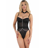LIVCO CORSETTI FASHION - MELISENDA CF 1709 ROUPÃO DE BANHO + CAMISETA + TANGA PRETO S
