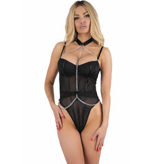 LIVCO CORSETTI FASHION - MELISENDA CF 1709 ROUPÃO DE BANHO + CAMISETA + TANGA PRETO S
