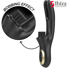 IBIZA - RABITT HIGH-TECH MULTI-CELL CLITORAL BRUSHING AND DUAL WAVE VIBRATOR