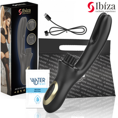 IBIZA - RABITT HIGH-TECH MULTI-CELL CLITORAL BRUSHING AND DUAL WAVE VIBRATOR