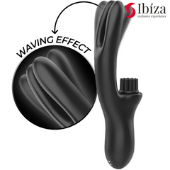 IBIZA - RABITT HIGH-TECH MULTI-CELL CLITORAL BRUSHING AND DUAL WAVE VIBRATOR