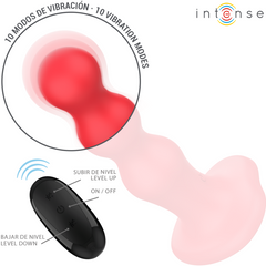 INTENSE - CODY VIBRATOR WITH RED SUCTION CUP REMOTE CONTROL