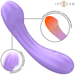 INTENSE - BECKY VIBRATOR 19 CM HEATABLE 7 VIBRATIONS PURPLE