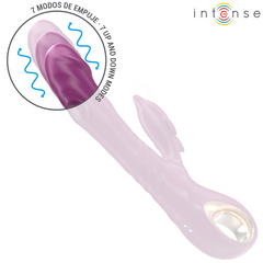 INTENSE - HALLE MULTIFUNCTIONAL VIBRATOR WITH PURPLE DOLPHIN STIMULATING TONGUE
